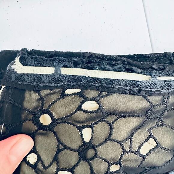 Vtg For Joseph Size 6 Black Lace Skirt Knee Length A Line Whimsigoth Dark Fairy - Picture 7 of 10